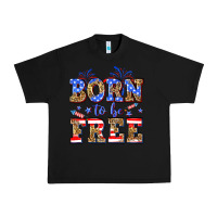 Black Born to be free Urban Heavy Tee - Neo Western