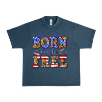 Midnight Navy Born to be free Urban Heavy Tee - Neo Western