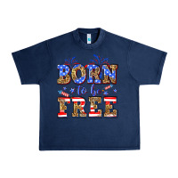 Navy Born to be free Urban Heavy Tee - Neo Western