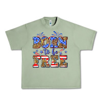 Oil Green Born to be free Urban Heavy Tee - Neo Western