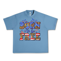 Pebble Blue Born to be free Urban Heavy Tee - Neo Western