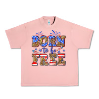 Salmon Born to be free Urban Heavy Tee - Neo Western