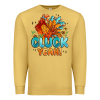 Antique Gold cluck yeah Premium Sweatshirt - MaliasSmallBusiness