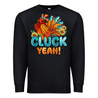 Black cluck yeah Premium Sweatshirt - MaliasSmallBusiness