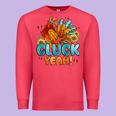 Cluck Yeah Premium Sweatshirt Designed By Maliassmallbusiness