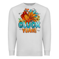 Dove Grey cluck yeah Premium Sweatshirt - MaliasSmallBusiness