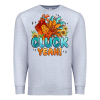 Heather Grey cluck yeah Premium Sweatshirt - MaliasSmallBusiness