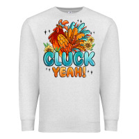 Oatmeal Heather cluck yeah Premium Sweatshirt - MaliasSmallBusiness