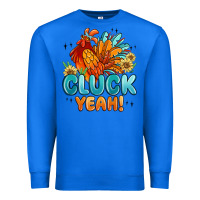 True Royal cluck yeah Premium Sweatshirt - MaliasSmallBusiness