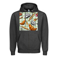 Charcoal Heather chef tools seamless pattern Zipper Hoodie - BundleAndBundleShop
