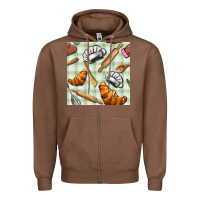 Chestnut chef tools seamless pattern Zipper Hoodie - BundleAndBundleShop