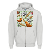Dove Grey chef tools seamless pattern Zipper Hoodie - BundleAndBundleShop