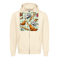 Sandshell chef tools seamless pattern Zipper Hoodie - BundleAndBundleShop
