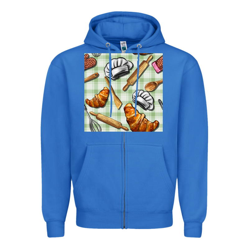 Chef Tools Seamless Pattern Zipper Hoodie by BundleAndBundleShop | Teevron