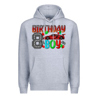 Heather Grey birthday boy Premium Hoodie - BundleAndBundleShop