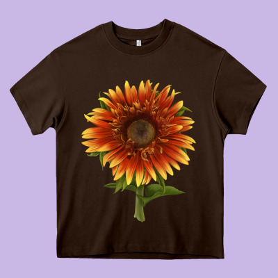 The  Sunflower Heavy Core Tee Designed By Lillyallendesigns
