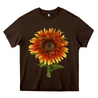 Chocolate Brown The  Sunflower Heavy Core Tee - LillyAllenDesigns