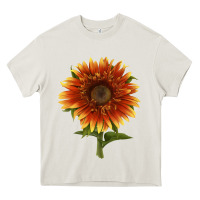Cream The  Sunflower Heavy Core Tee - LillyAllenDesigns