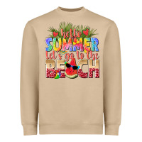 Mushroom hello summer lets go to the beach Heavyweight Sweatshirt - texasbilliewilder