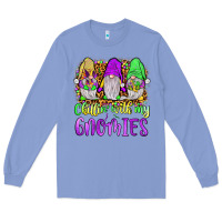 Colony Blue mardi gras chillin' with my gnomies Long Sleeve Tee - JahusDesignShop
