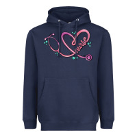 Nurse Heart Heavyweight Hoodie | Teevron