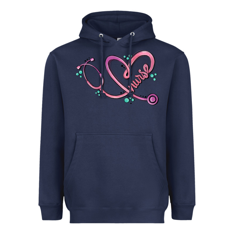 Nurse Heart Heavyweight Hoodie by MaliasSmallBusiness | Teevron
