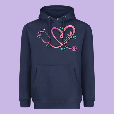 Nurse Heart Heavyweight Hoodie Designed By Maliassmallbusiness