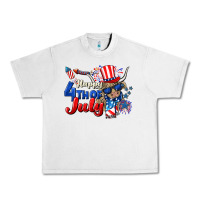 Lunar Rock Happy 4th of July cow Urban Heavy Tee - CowGirlArtShop