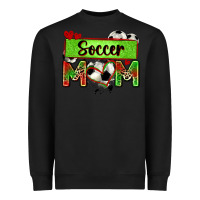 Black soccer mom with leopard Heavyweight Sweatshirt - Zillion Design Studio
