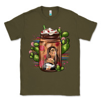 Army Green mexican coffee cup cactus Classic Tee - JahusDesignShop