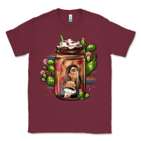 Burgundy mexican coffee cup cactus Classic Tee - JahusDesignShop