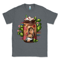 Charcoal Heather mexican coffee cup cactus Classic Tee - JahusDesignShop