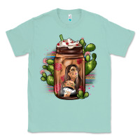 Seafoam mexican coffee cup cactus Classic Tee - JahusDesignShop