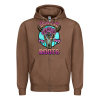 Chestnut blame it all on my roots white Zipper Hoodie - JahusDesignShop