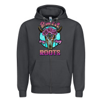 Smoke blame it all on my roots white Zipper Hoodie - JahusDesignShop
