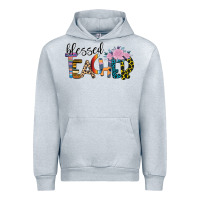 Heather Grey Blessed Teacher Urban Hoodie - Bettercallsaul