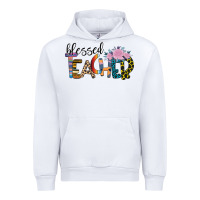 White Blessed Teacher Urban Hoodie - Bettercallsaul