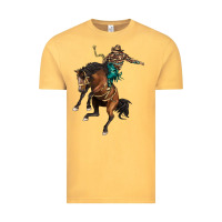 Vintage Mustard western horse rodeo Vintage Tee - BarkalooDesign