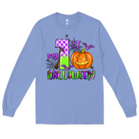 Colony Blue my first halloween pumpkin Long Sleeve Tee - AdoDesignShop
