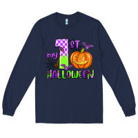 Navy my first halloween pumpkin Long Sleeve Tee - AdoDesignShop