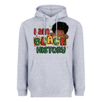 Heather Grey i am black history black boy Heavyweight Hoodie - MaliasSmallBusiness