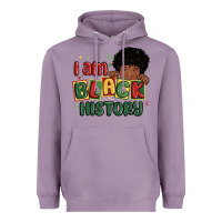 Lavender i am black history black boy Heavyweight Hoodie - MaliasSmallBusiness
