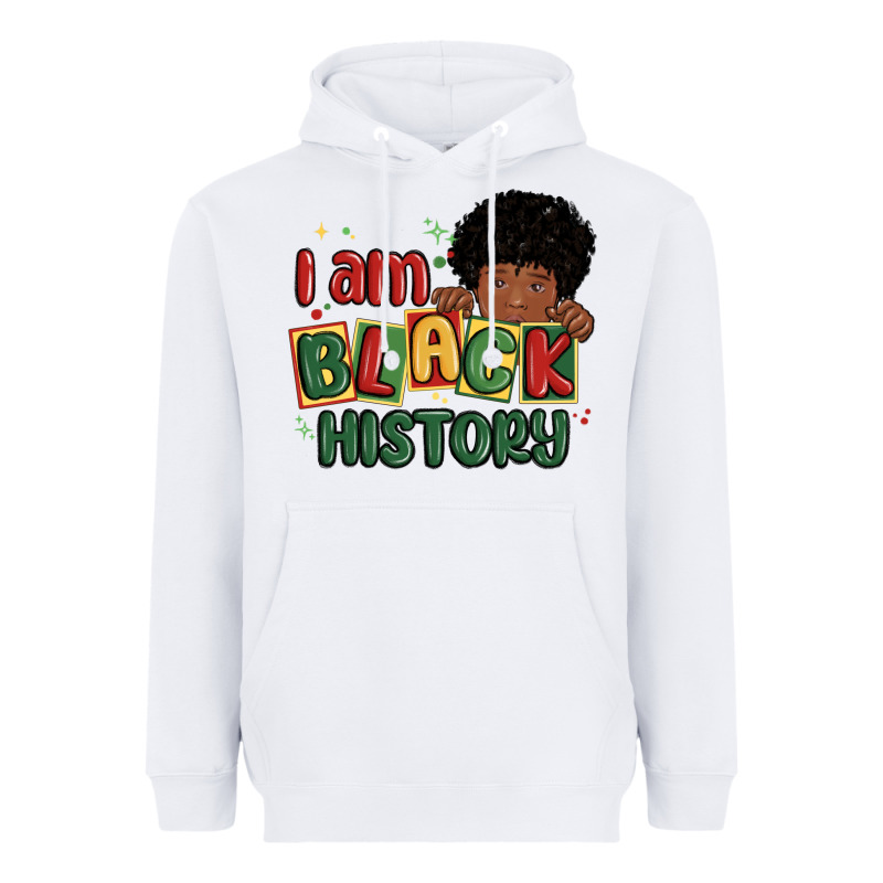 I Am Black History Black Boy Heavyweight Hoodie by MaliasSmallBusiness | Teevron