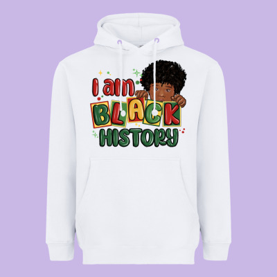 I Am Black History Black Boy Heavyweight Hoodie Designed By Maliassmallbusiness