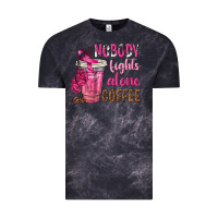 Cloud Black Nobody Fights Alone Coffee Vintage Tee - texasbilliewilder