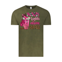 Vintage Olive Nobody Fights Alone Coffee Vintage Tee - texasbilliewilder