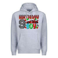 Heather Grey birthday boy Premium Hoodie - BundleAndBundleShop