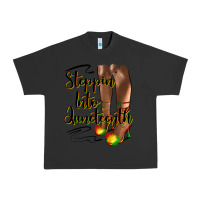 Pigment Black steppin' into juneteenth heels Urban Heavy Tee - HRA Design Shop