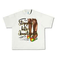 Pistachio steppin' into juneteenth heels Urban Heavy Tee - HRA Design Shop