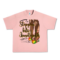 Salmon steppin' into juneteenth heels Urban Heavy Tee - HRA Design Shop